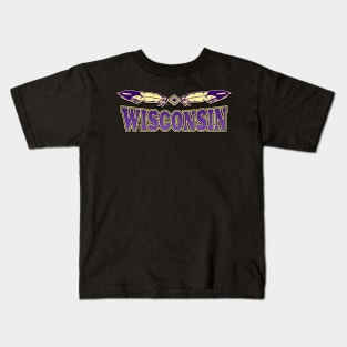 Wisconsin (Native American State) Kids T-Shirt